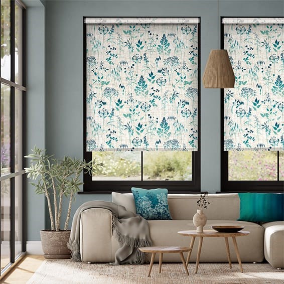 Meadow Teal Roller Blind