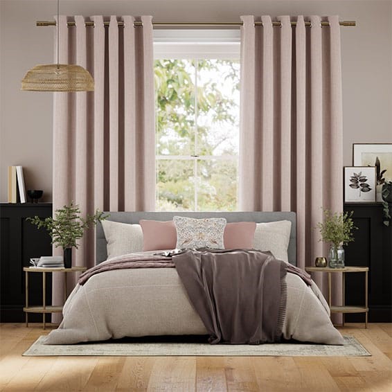 Melton Dusky Pink Curtains