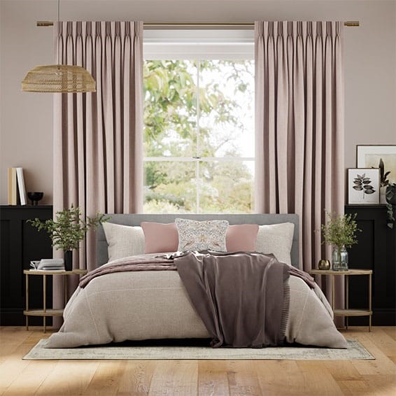 Melton Dusky Pink Curtains