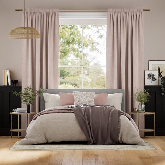 Melton Dusky Pink Curtains