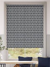 Mesa Navy and White Roller Blind thumbnail image