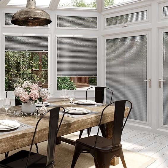 PerfectFIT Metallic Silver Venetian Conservatory Blind