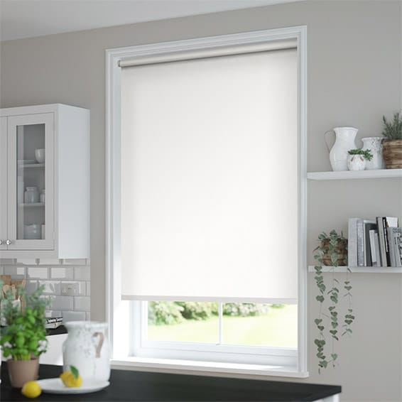 Metropolis PVC Blackout Cool White Roller Blind