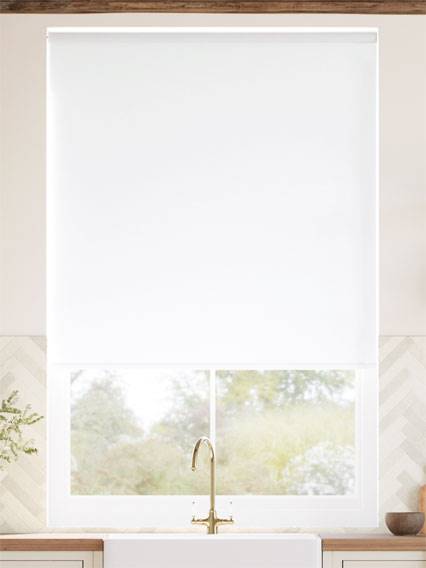 Metropolis PVC Blackout Cool White Roller Blind thumbnail image