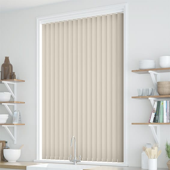 PVC Metropolis Parchment Blackout Vertical Blind