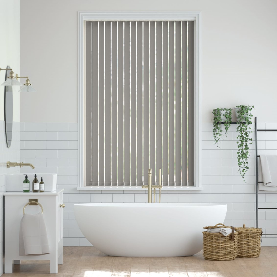 Metropolis PVC Pewter Vertical Blind