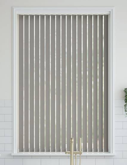 Metropolis PVC Pewter Vertical Blind thumbnail image