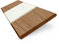Metropolitan Maple & Parchment Wooden Blind - 50mm Slat sample image