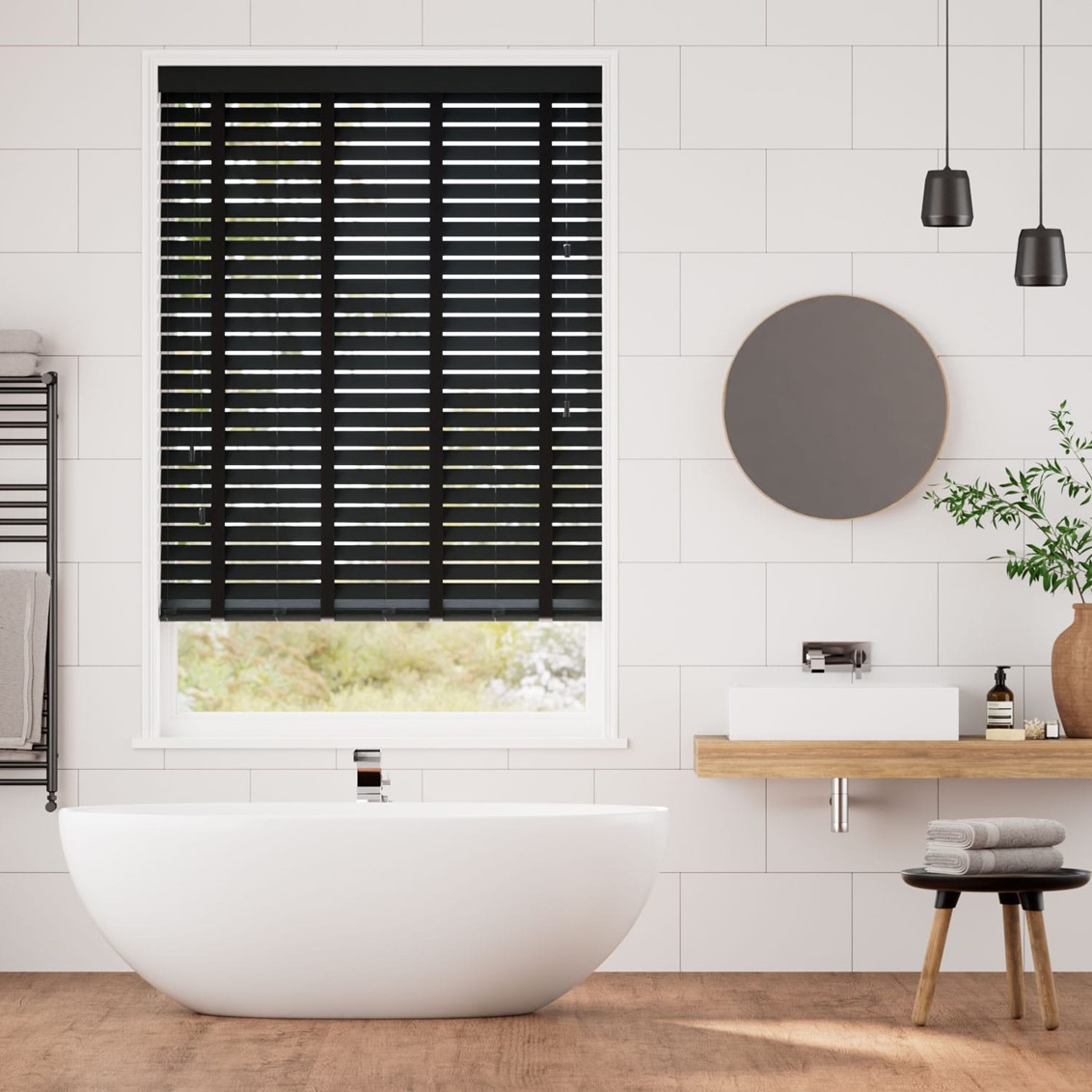 Metropolitan Midnight & Onyx Wooden Blind - 50mm Slat