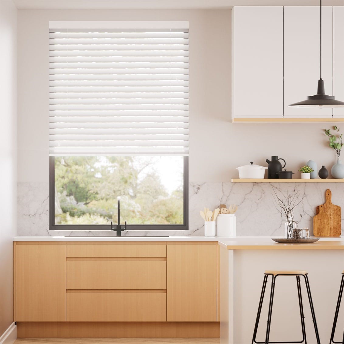 Metropolitan Snow Wooden Blind - 50mm Slat