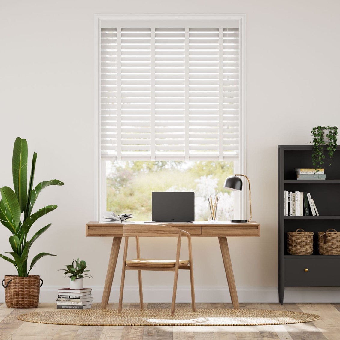 Metropolitan Snow & Parchment Wooden Blind - 50mm Slat