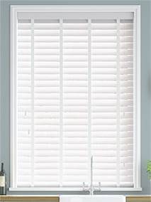 Metropolitan Soft Gloss White & Snow Wooden Blind thumbnail image