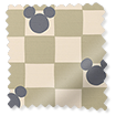 Mickey Checks Blackout Sage Roller Blind sample image