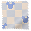 Mickey Checks Ice Blue Roman Blind sample image