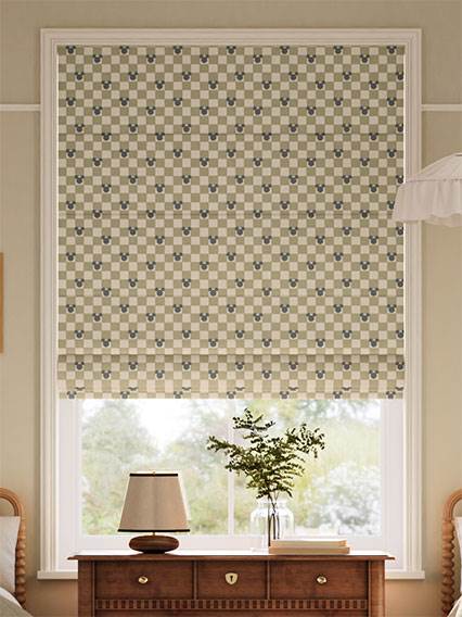 Mickey Checks Sage Roman Blind thumbnail image