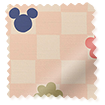 Mickey Flowers Blackout Blush Roller Blind sample image