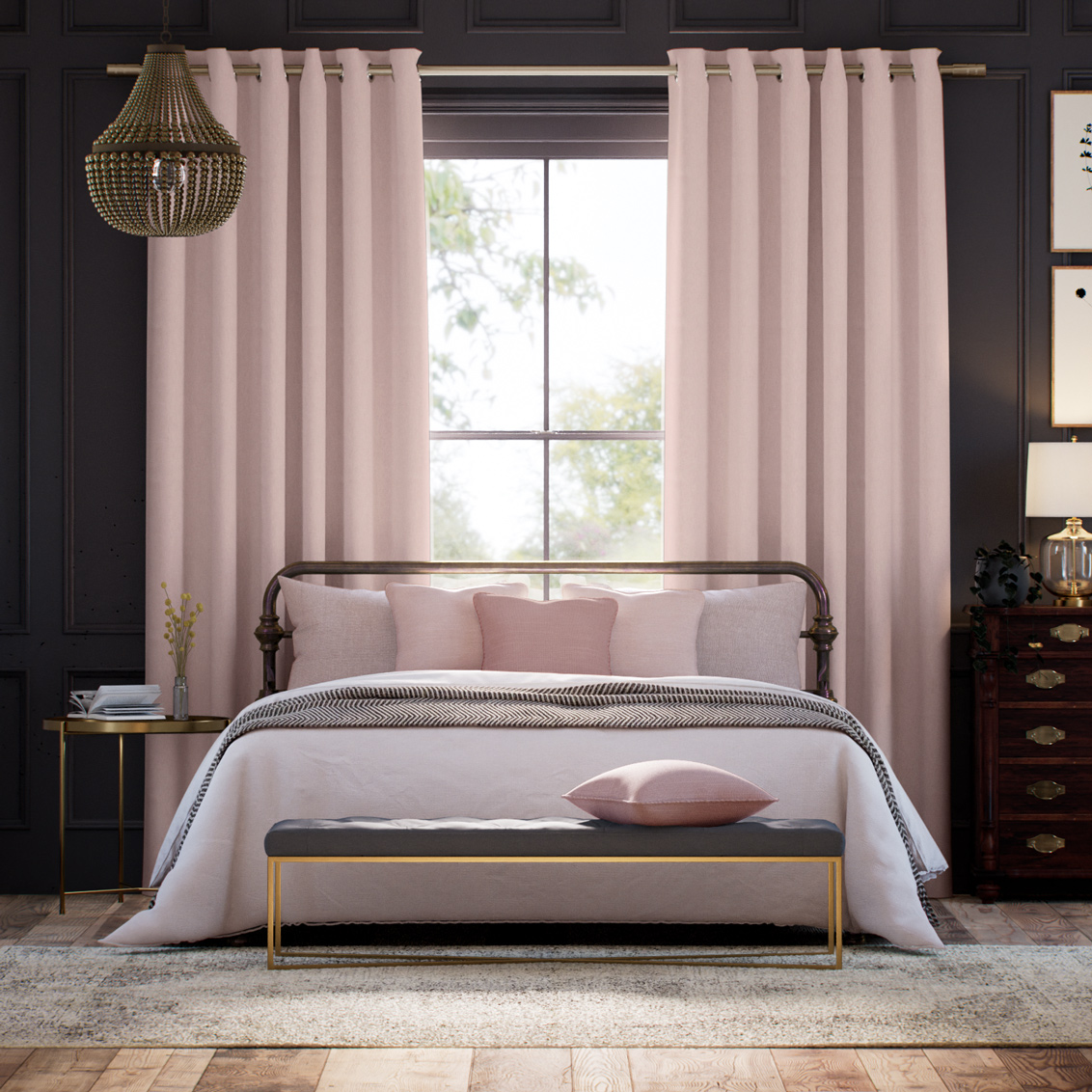 Mila Carnation Curtains