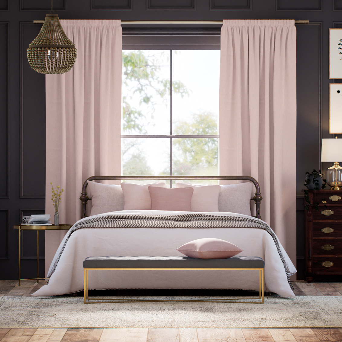 Mila Carnation Curtains