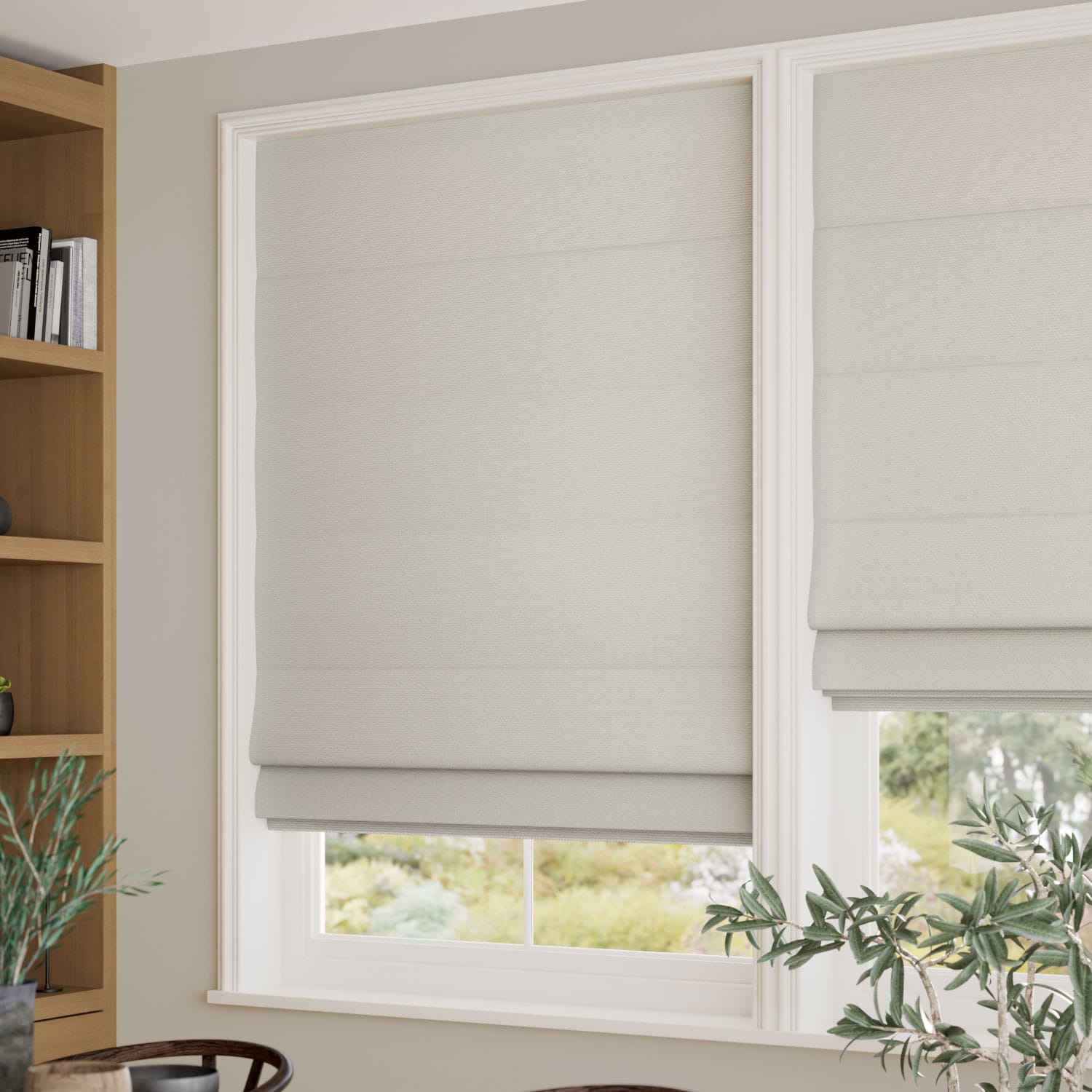 Mila Cloud Grey Roman Blind