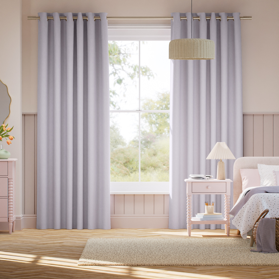 Mila Lavender Curtains