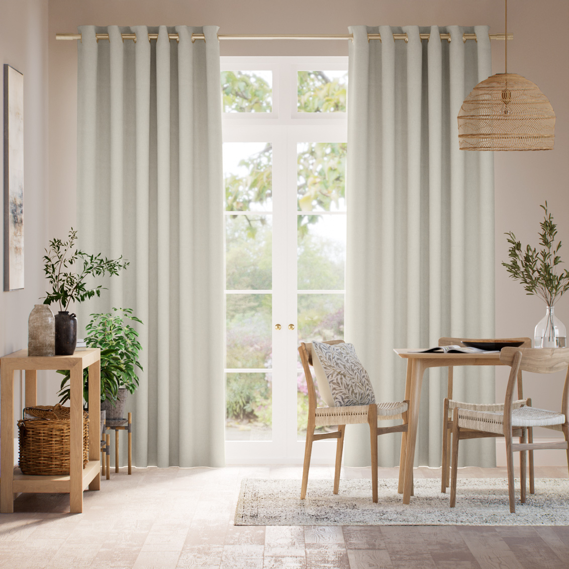 Mila Parchment Curtains