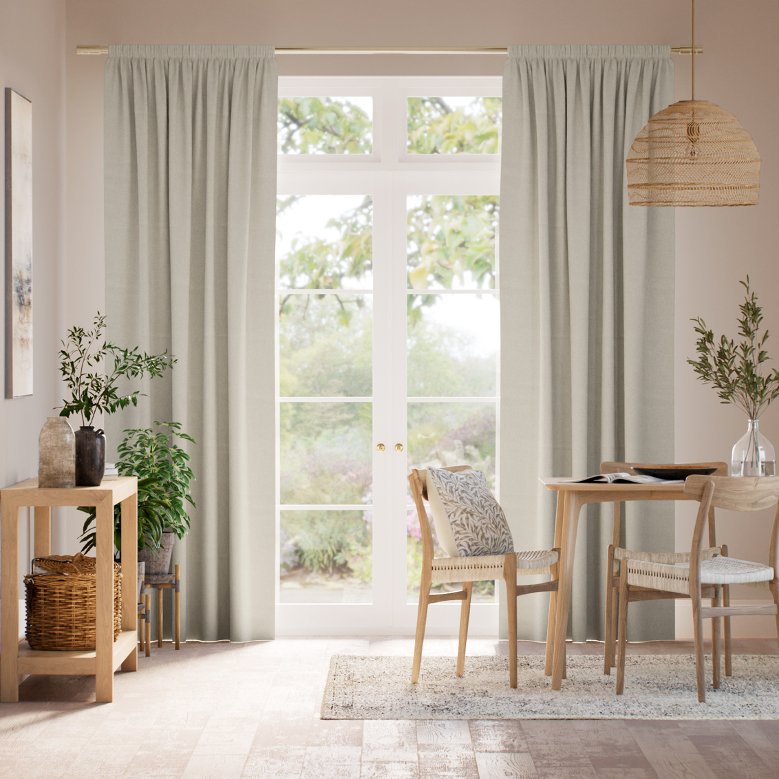 Mila Parchment Curtains