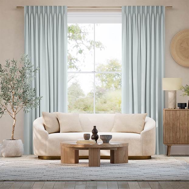 Mila Powder Blue Curtains thumbnail image