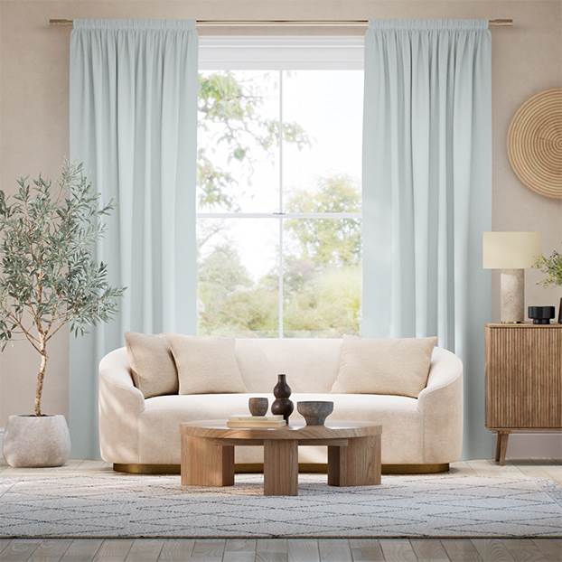 Mila Powder Blue Curtains thumbnail image