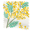 Mimosa Flower Citrine Curtains swatch image