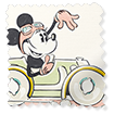Minnie On The Move Border Blackout Blush Ivory Roller Blind swatch image