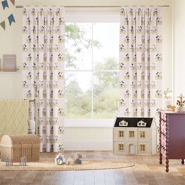 Minnie On The Move Blush Curtains thumbnail image
