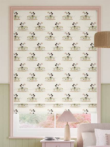 Minnie On The Move Stripe Natural Roman Blind thumbnail image