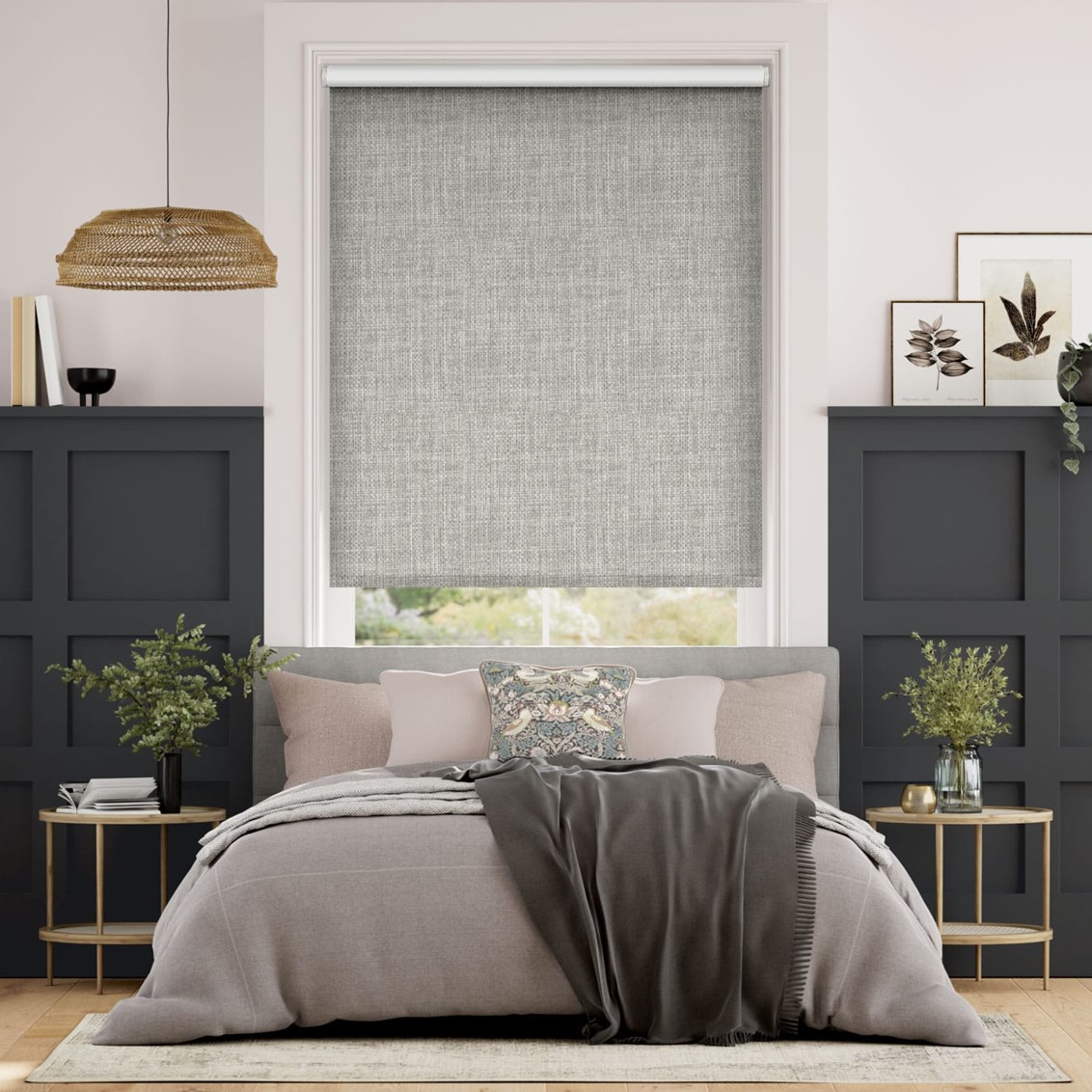 Moda Blackout Ash Grey Roller Blind