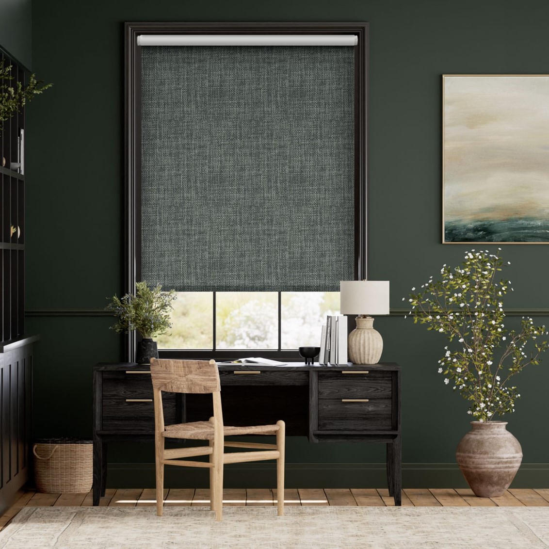 Moda Blackout Slate Roller Blind