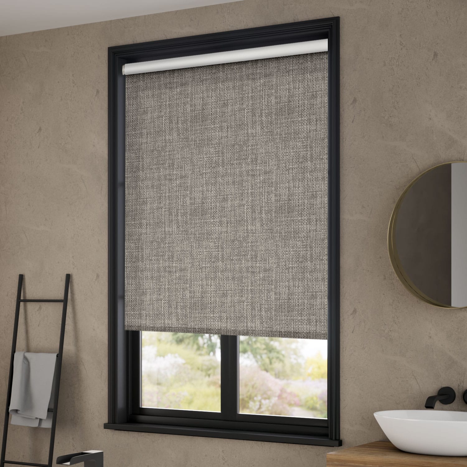 Moda Blackout Storm Grey Roller Blind