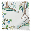 Monkey Tree Blue & Green Roller Blind sample image