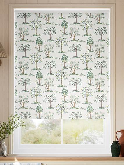Monkey Tree Blue & Green Roller Blind thumbnail image