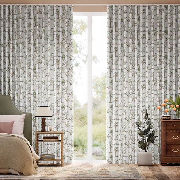 Monkey Tree Green & Blush Curtains thumbnail image