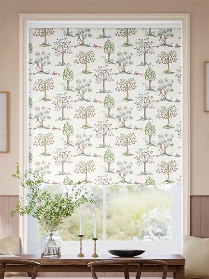 Monkey Tree Green, Red & Blue Roller Blind thumbnail image