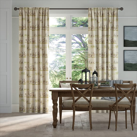 Moorland Stag Linen Curtains