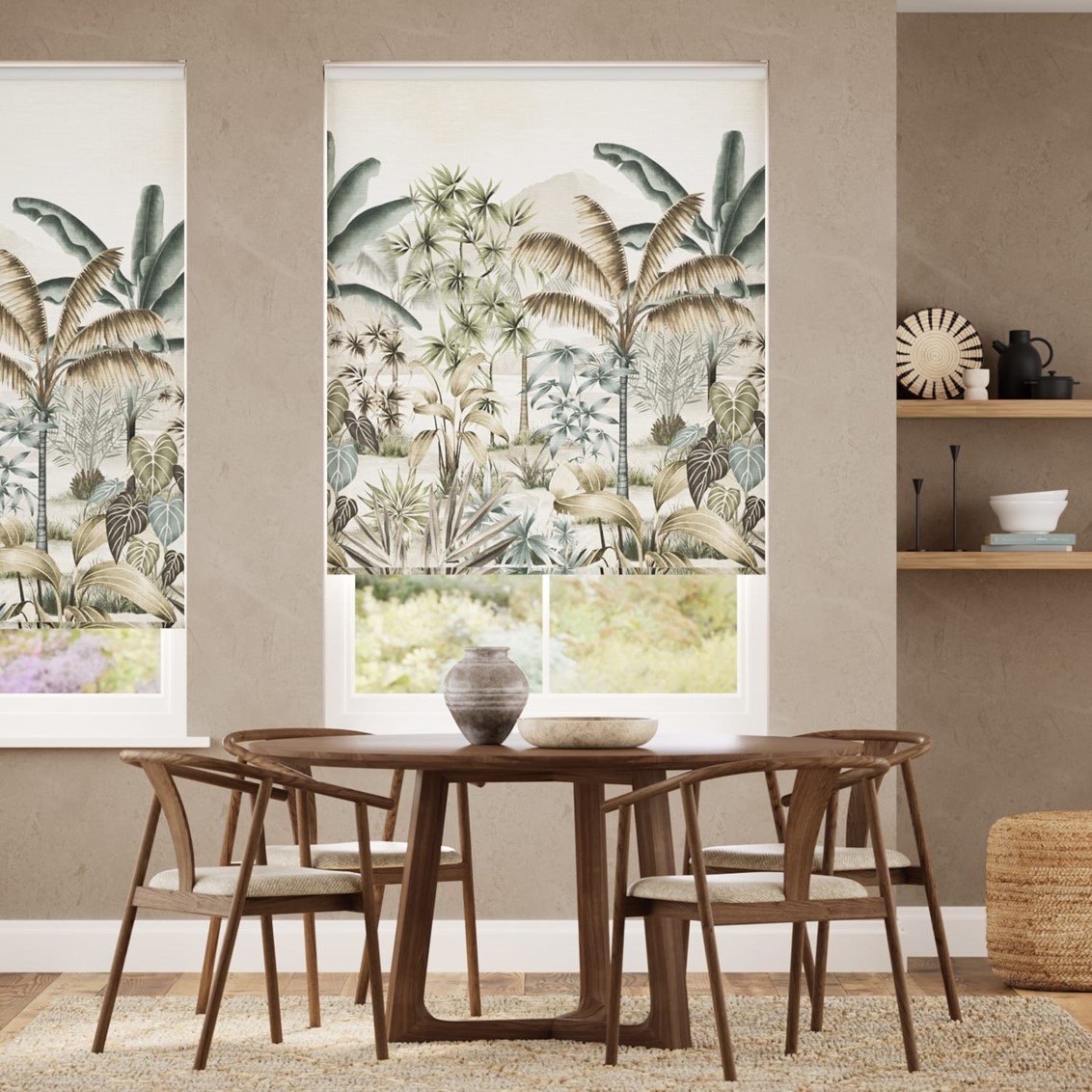 Mountain Palm Dawn Roller Blind