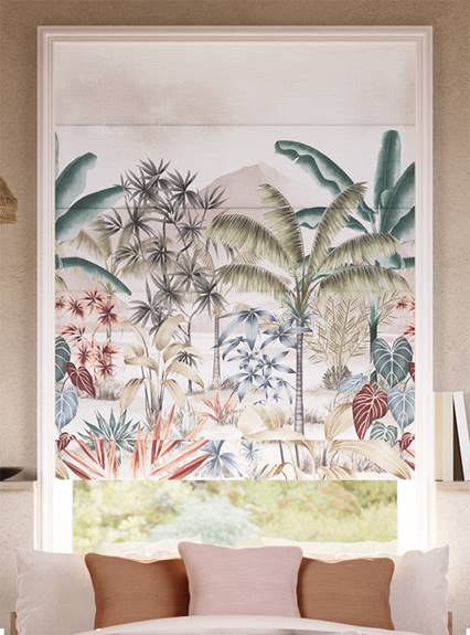 Mountain Palm Dusk Roman Blind thumbnail image