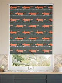 Twist2Go Mr Fox Charcoal Roller Blind thumbnail image