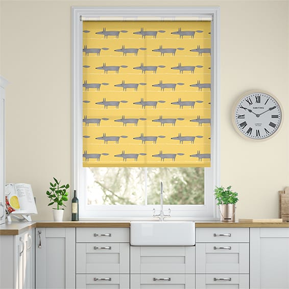 Twist2Go Mr Fox Mini Sunflower Roller Blind