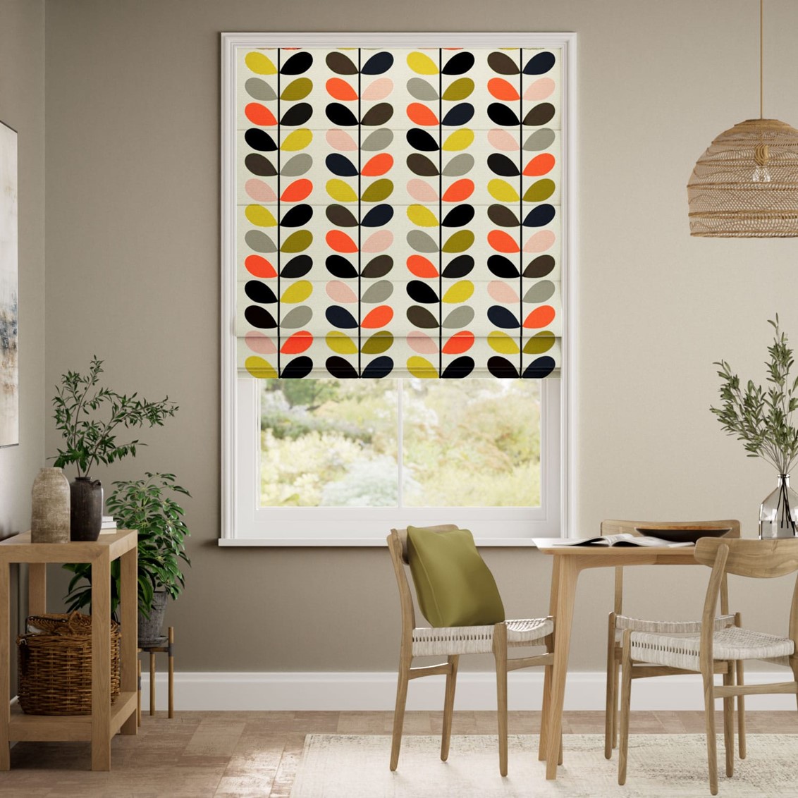 Multi Stem Tomato Roman Blind