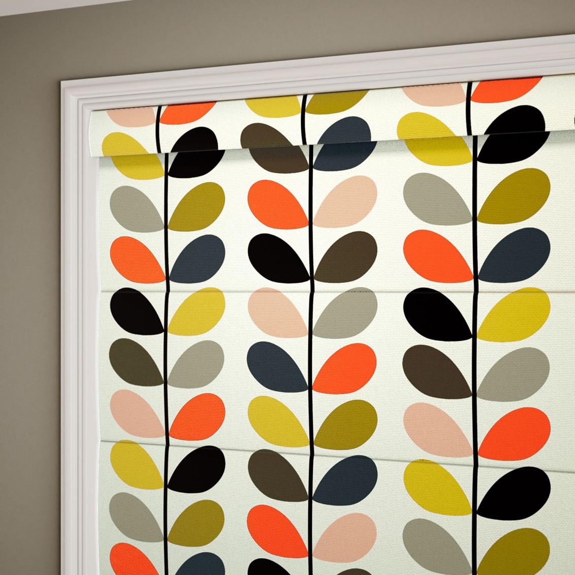 Multi Stem Tomato Roman Blind