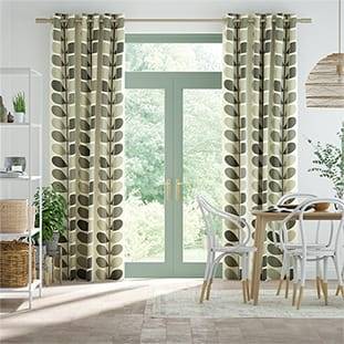 Multi Stem Warm Grey Curtains thumbnail image