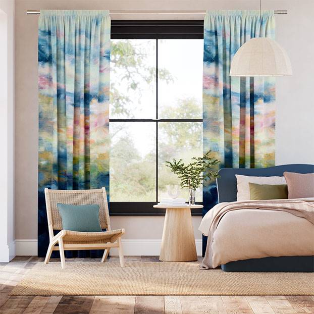 Nairobi Sky Blue Curtains thumbnail image