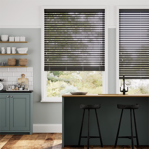 Natural Bamboo Basalt Wooden Blind - 50mm Slat