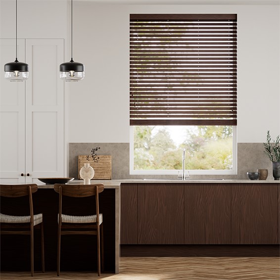 Natural Bamboo Earth Wooden Blind - 50mm Slat